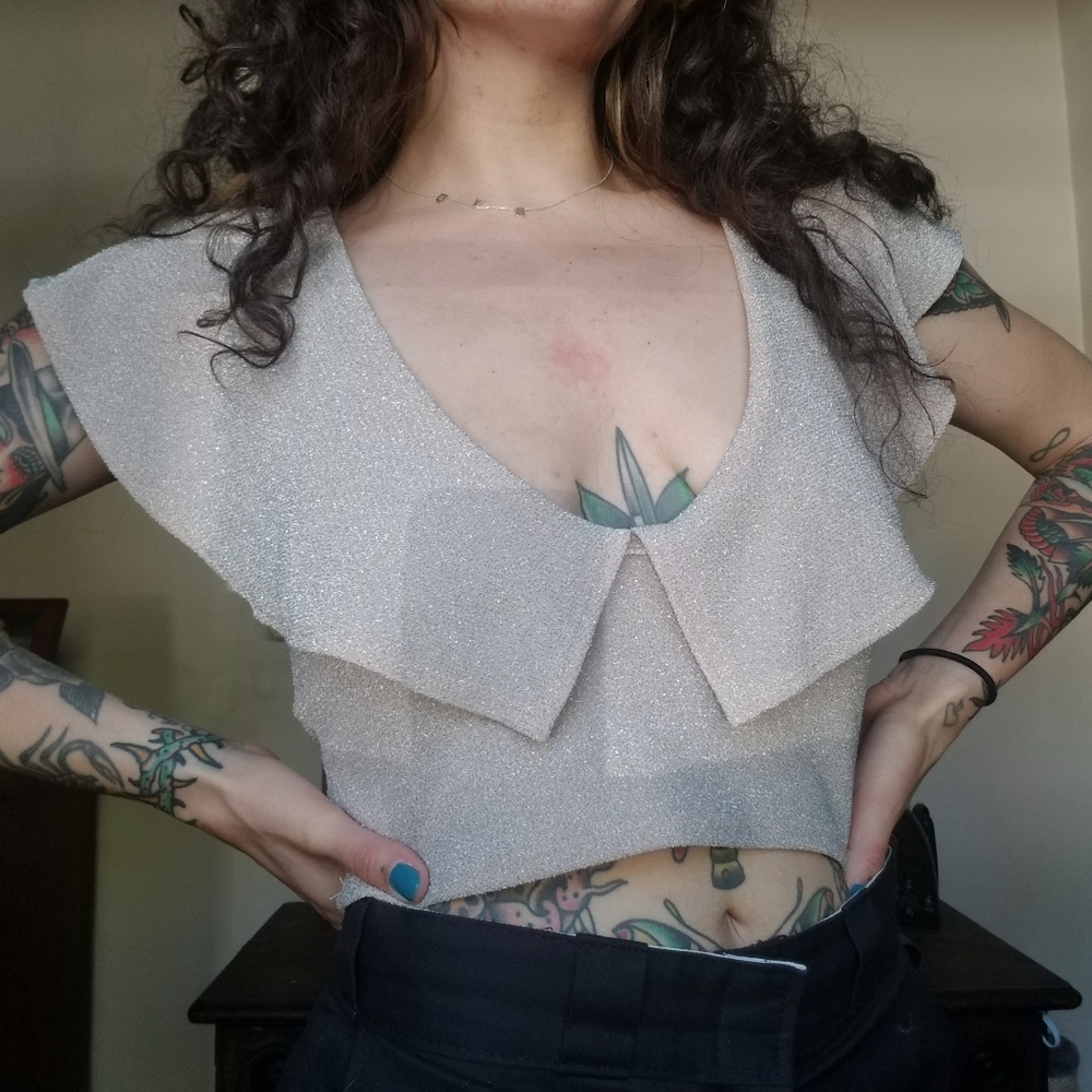 Sparkle crop top